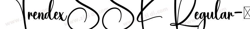 TrendexSSK Regular字体转换